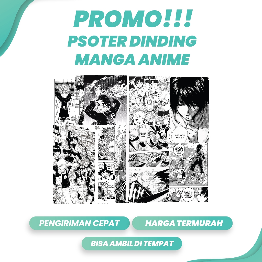 POSTER DINDING PANEL MANGA ANIME