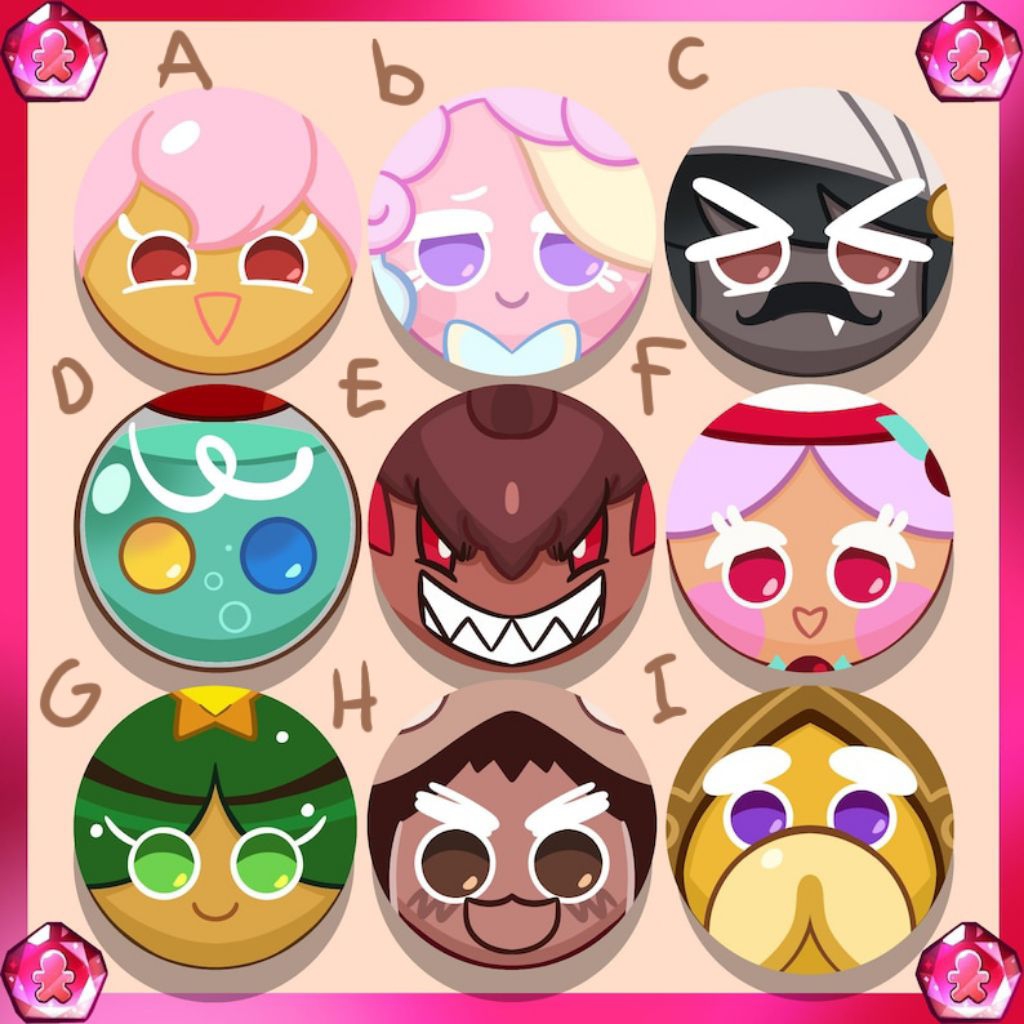 adorable cookie run Kingdom pins