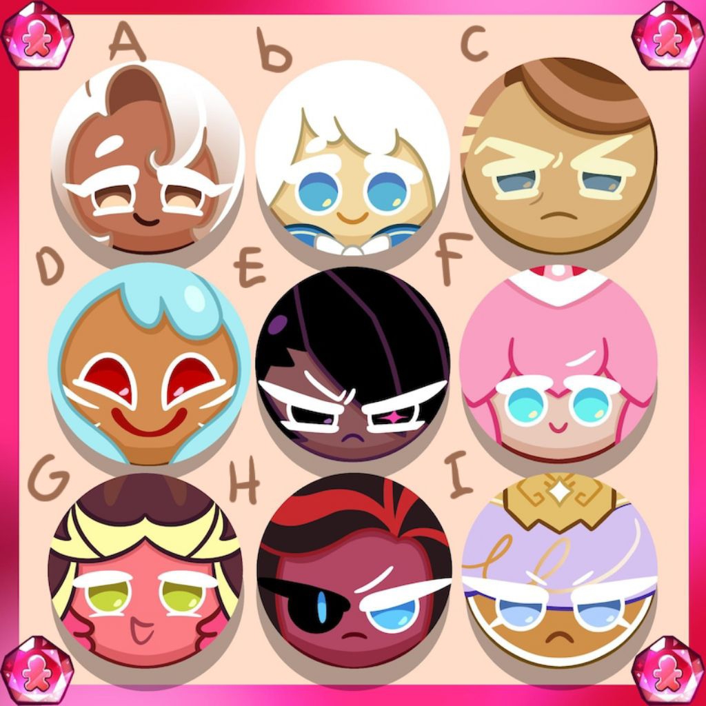 cute cookie run kingdom pins