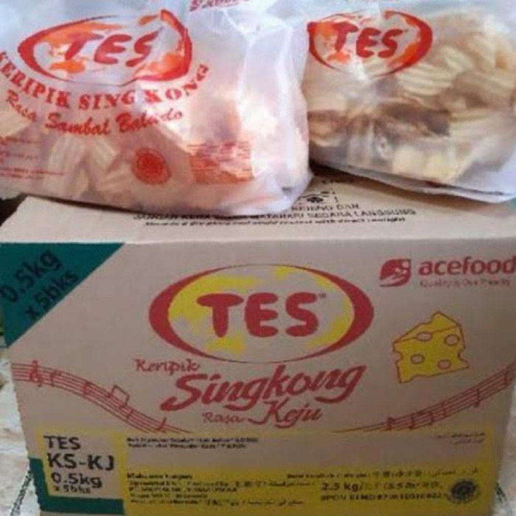 

1 DUS SINGKONG BAKAR KEJU TES (500gr X 5 BKS) 0.50 KG X 5 BUNGKUS GROSIR CEMILAN SNACK