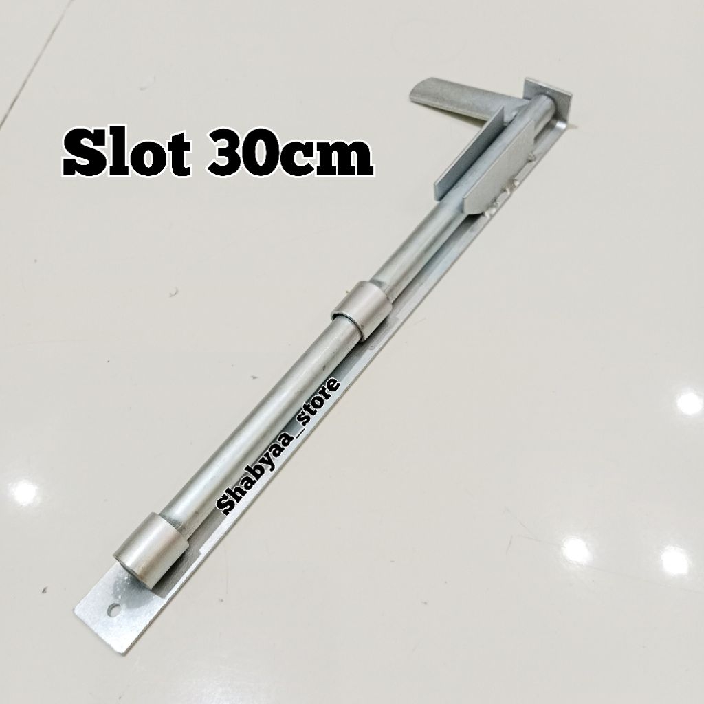 Grendel Slot 30cm Kunci Pagar Besi Gerbang Gebyog Ornamen Aksesoris Pagar Besi