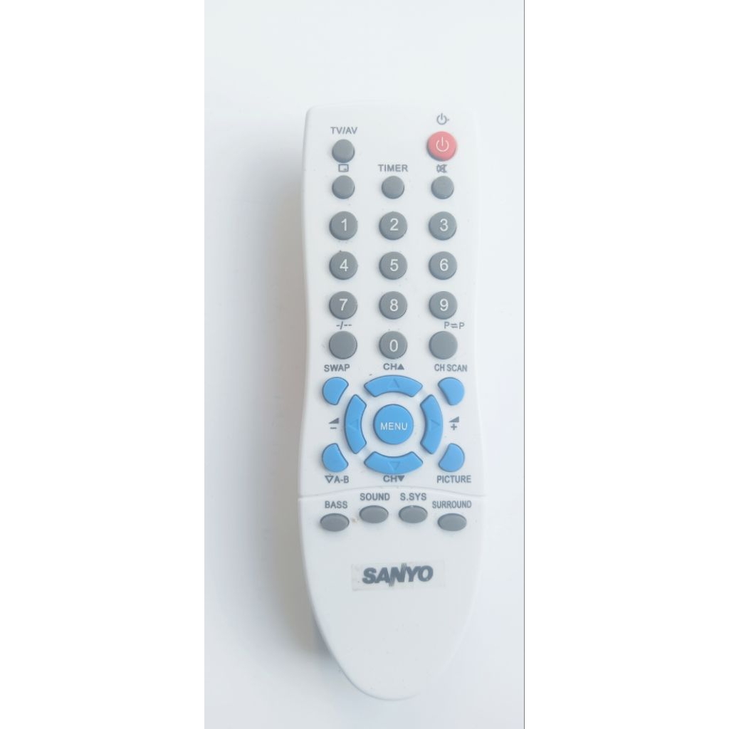 Remot TV SANYO tabung slim flat