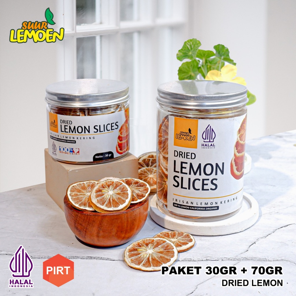 

Suur Lemoen - Slice Dried Lemon Kering Premium 30 gram - 70 gram