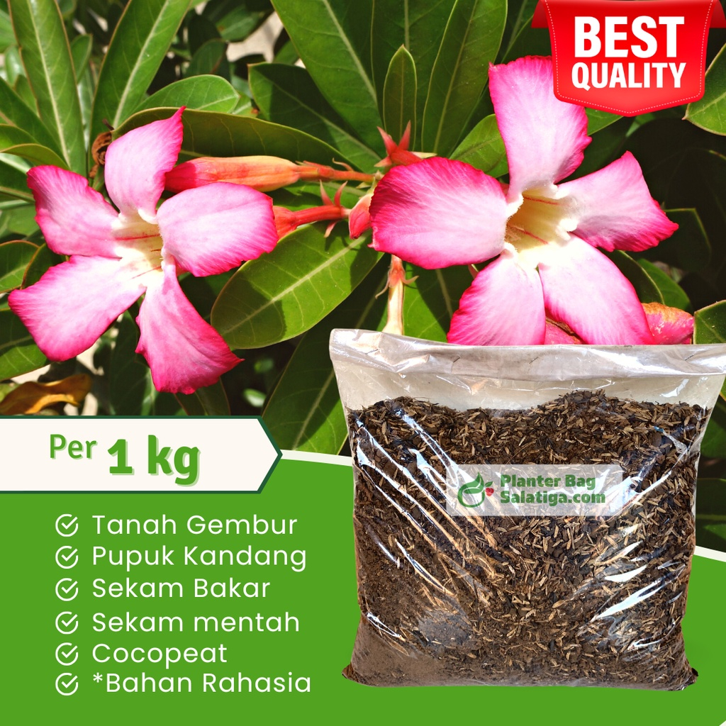 Media Tanam Adenium 1 Kg SUPER PREMIUM Pupuk Metan Tanaman Hias Bunga Kembang Kamboja