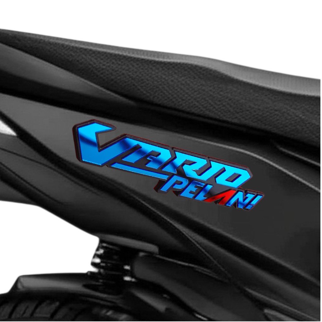 Emblem VARIO PELAN Aksesoris Vario Emlem VARIO 125 timbul logo MOTOR VARIO Stiker VARIO Timbul
