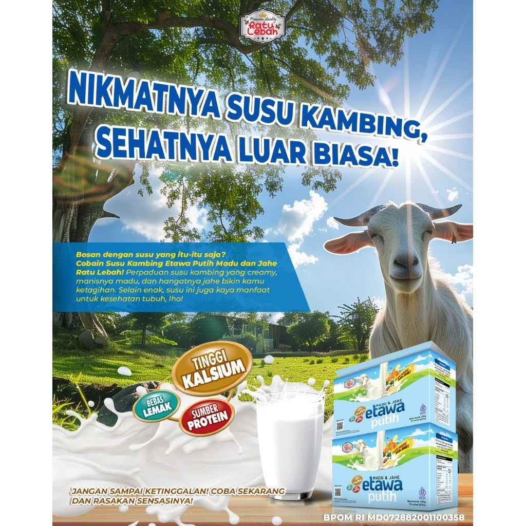 

susu etawa putih ratu lebah madu jahe