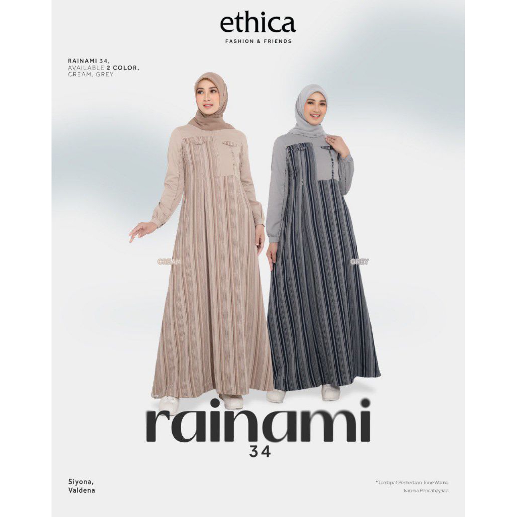 GAMIS ETHICA RAINAMI 34 GREY CREAM / GAMIS ETHICA RAINAMI / GAMIS ETHICA ORIGINAL / GAMIS ETHICA / G