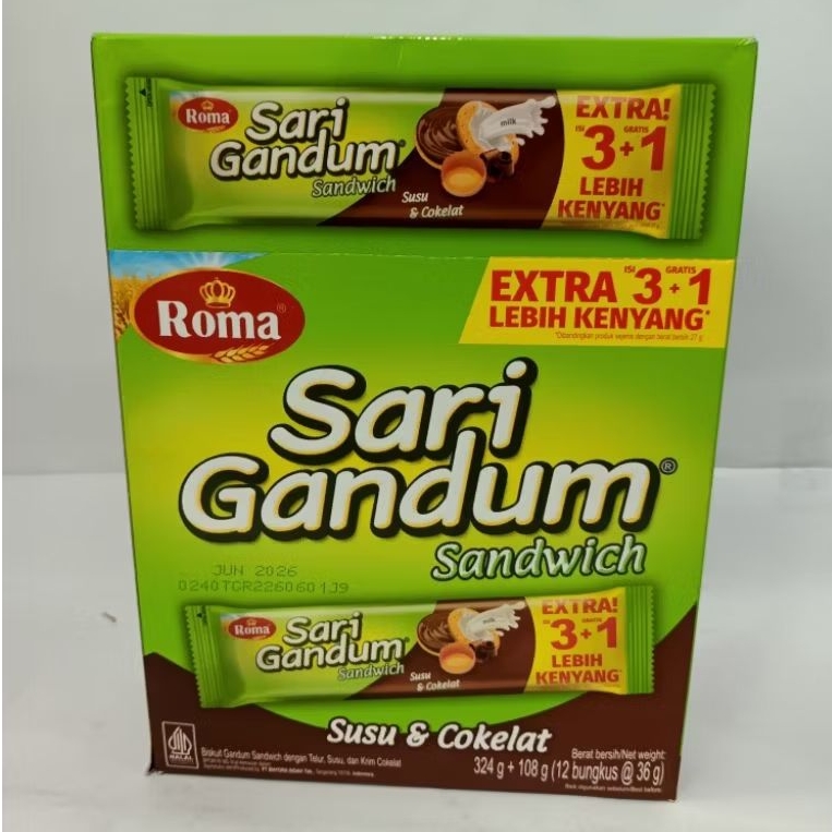 

SARI GANDUM 2000 BOX | 1 BOX ISI 12 X 36GR
