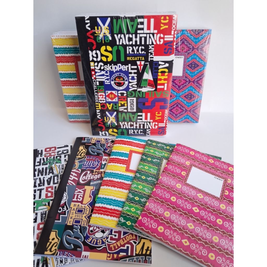 

Buku tulis OKEY isi 38/58 dan boxy 50 lembar - satuan motif random