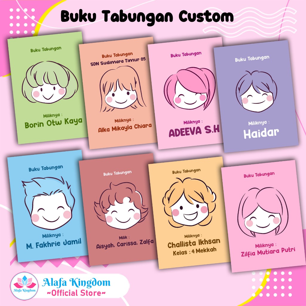 

Alafakingdom Buku Tabungan Custom Kode 07-14