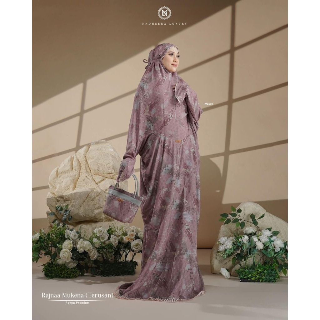 READY RAJNA MUKENA TERUSAN BY NADHERA LUXURY BISA COD