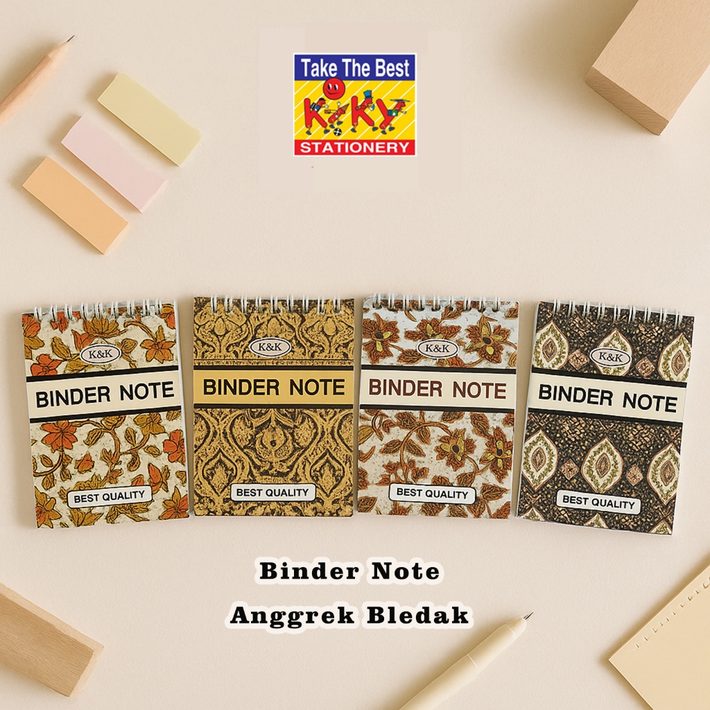 

Binder Note KIKY / Notepad dengan Spiral - 1 Buku