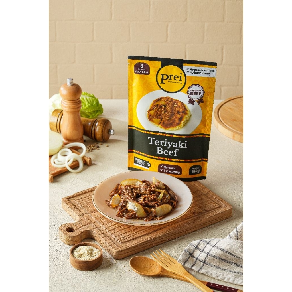 

Teriyaki Beef ( Daging Sapi Teriyaki ) 150 gram, Porsi 1-2 Orang