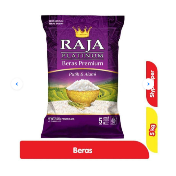 

Beras Raja Platinum Beras Premium 5Kg