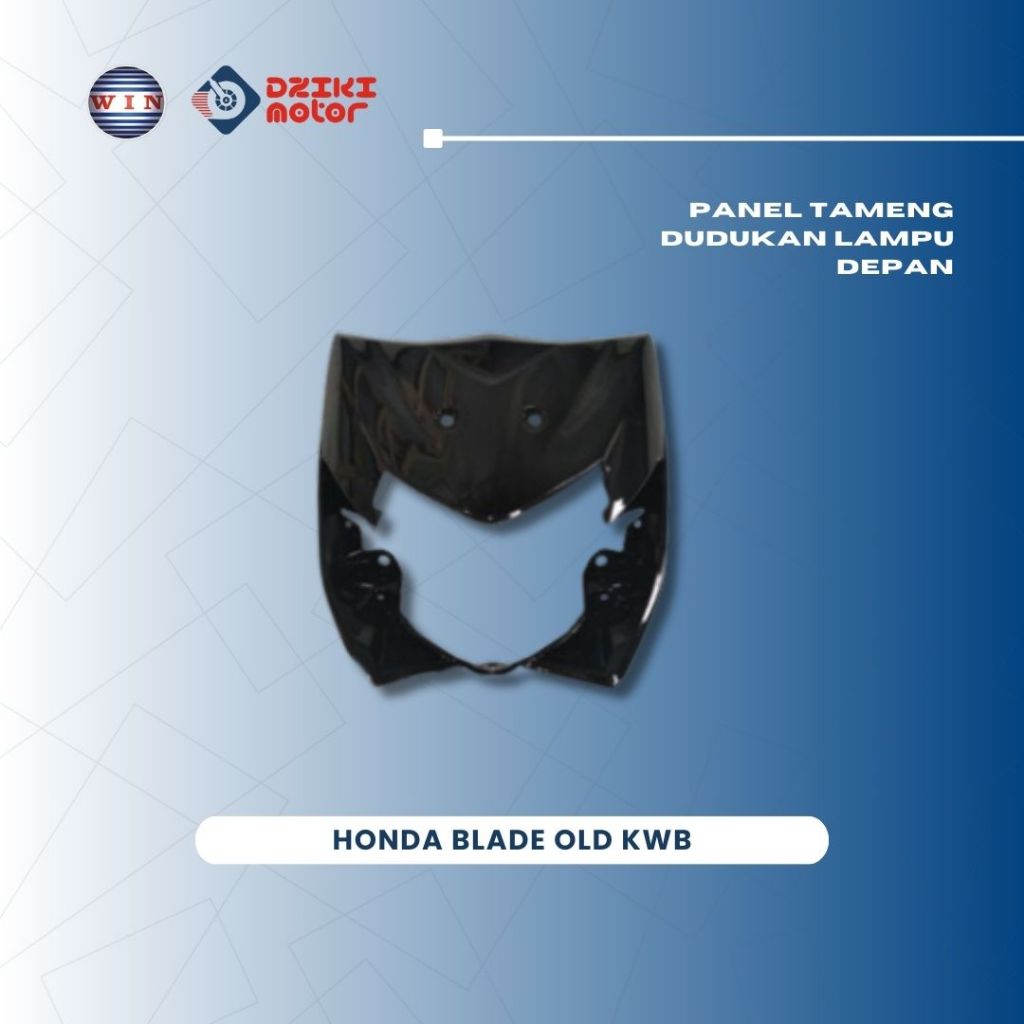 Panel Tameng Dudukan Lampu Depan Honda Blade Lama Old KWB Hitam Merek WIN