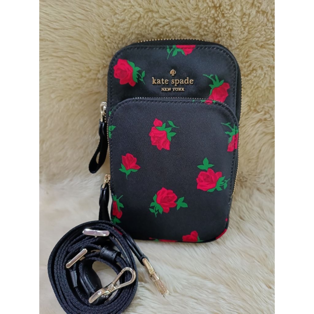 KS PHONE BAG CHELSEA ROSE TOS PRINTED BLACK MULTI