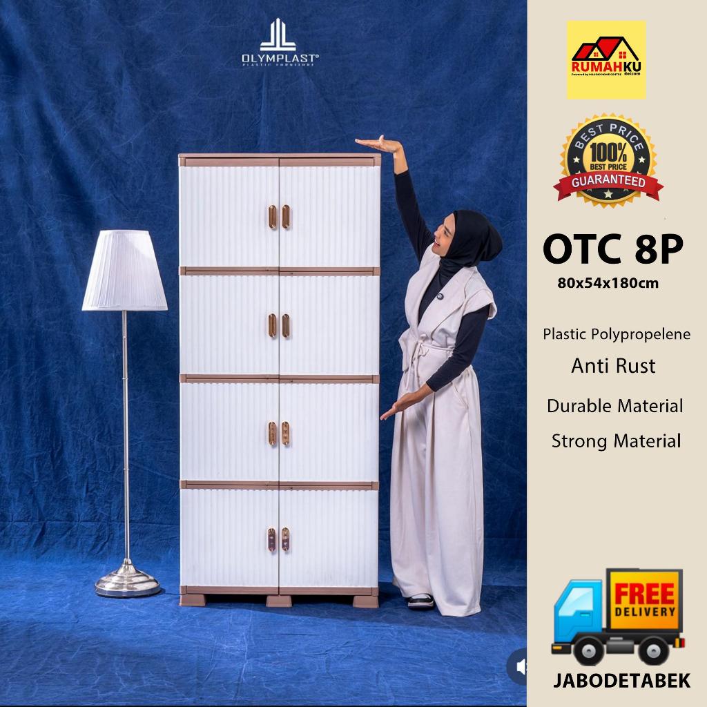 LEMARI SUSUN PLASTIK - LEMARI PAKAIAN PLASTIK - LEMARI PLASTIK - OTC 8P LUXURY - OLYMPLAST