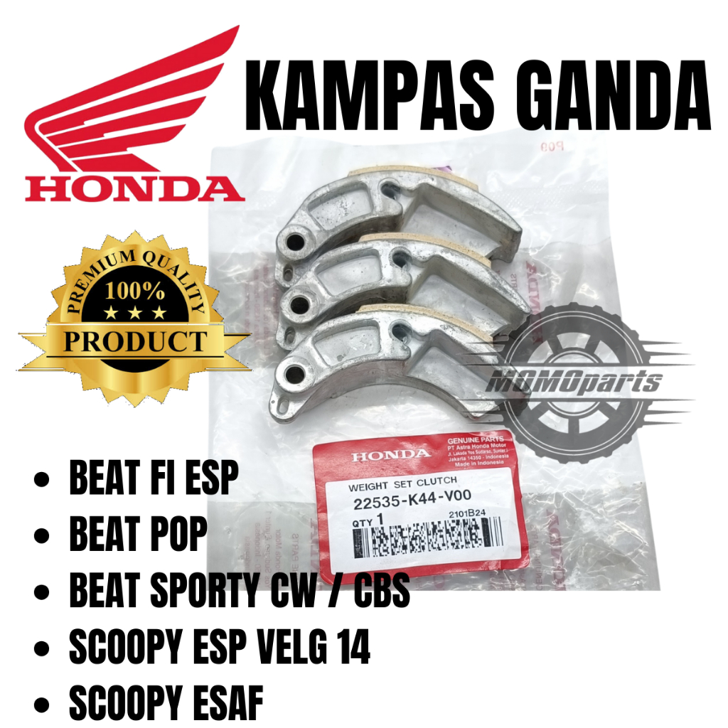 ORIGINAL KAMPAS GANDA KOPLING CVT HONDA BEAT FI ESP BEAT SPORTY CW CBS BEAT POP SCOOPY ESP VELG RING