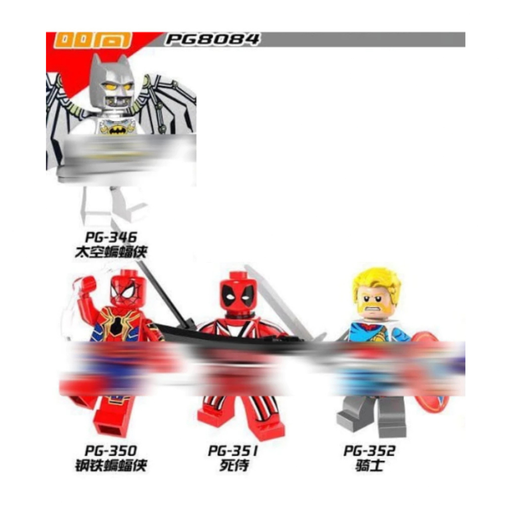 PG8084 Batman Spider Man Deadpool Captain Avalon - Mainan Brick