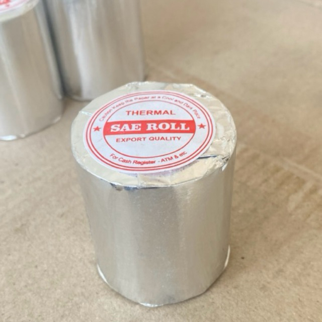 

KERTAS KASIR STRUK THERMAL 1 PLY 58/57x50 mm paket (10 roll) Printer Bluetooth dan edc. HASIL PRINT PASTI JELAS