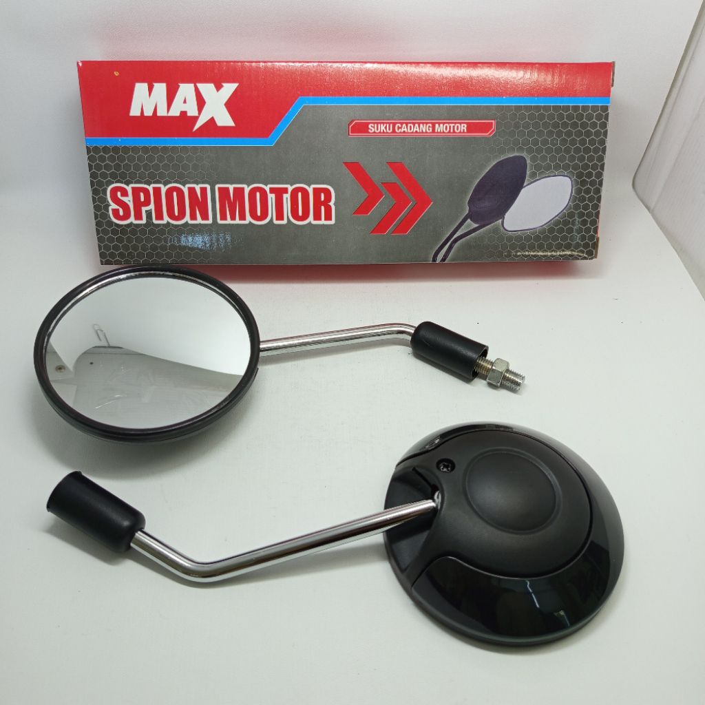 SPION STANDAR SCOPY HITAM BAUT 14 SEPION KACA CEMBUNG VARIO NEW SCOOPY NEW KARISMA REVO MOTOR HONDA