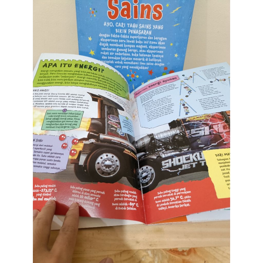 Project Eksperimen Sains Anak SD Buku sains anak dengan flipflap