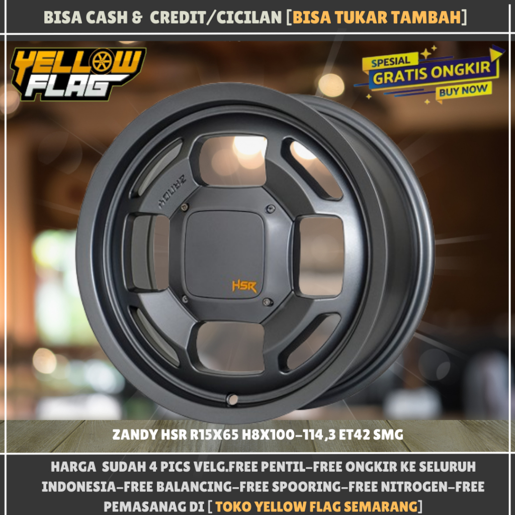Velg mobil r15 ayla brio mirage lancer avega timor avanza livina confero evalia hsr zandy ring 15