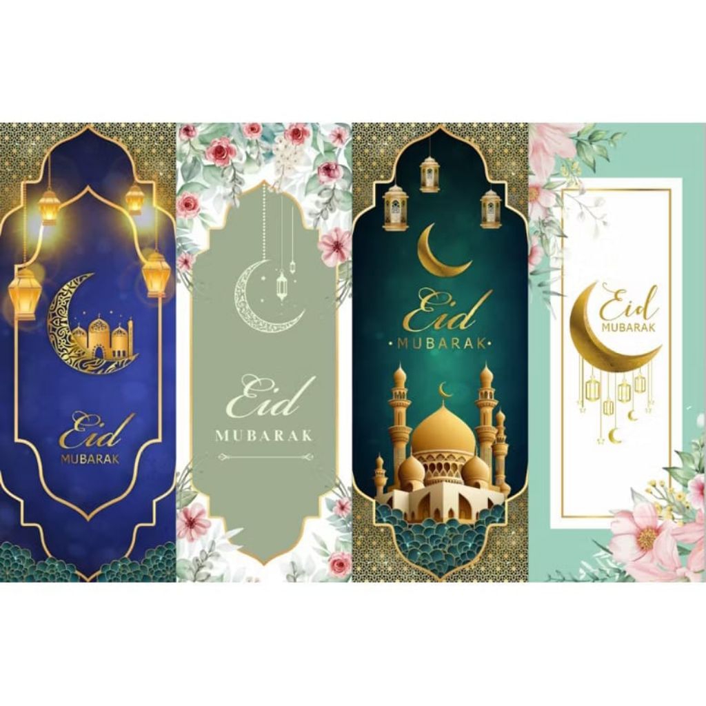 

Sticker Toples Lebaran 12PCS Sticker Idul Fitri Sticker Toples Persegi Panjang