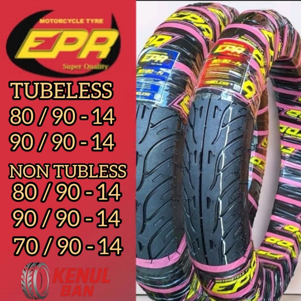 BAN Motor Tubles / Non Tubles Matic BEAT VARIO SPACY MIO XEON X-RIDE FINO FAZZIO Ukuran 80/90 & 90/9