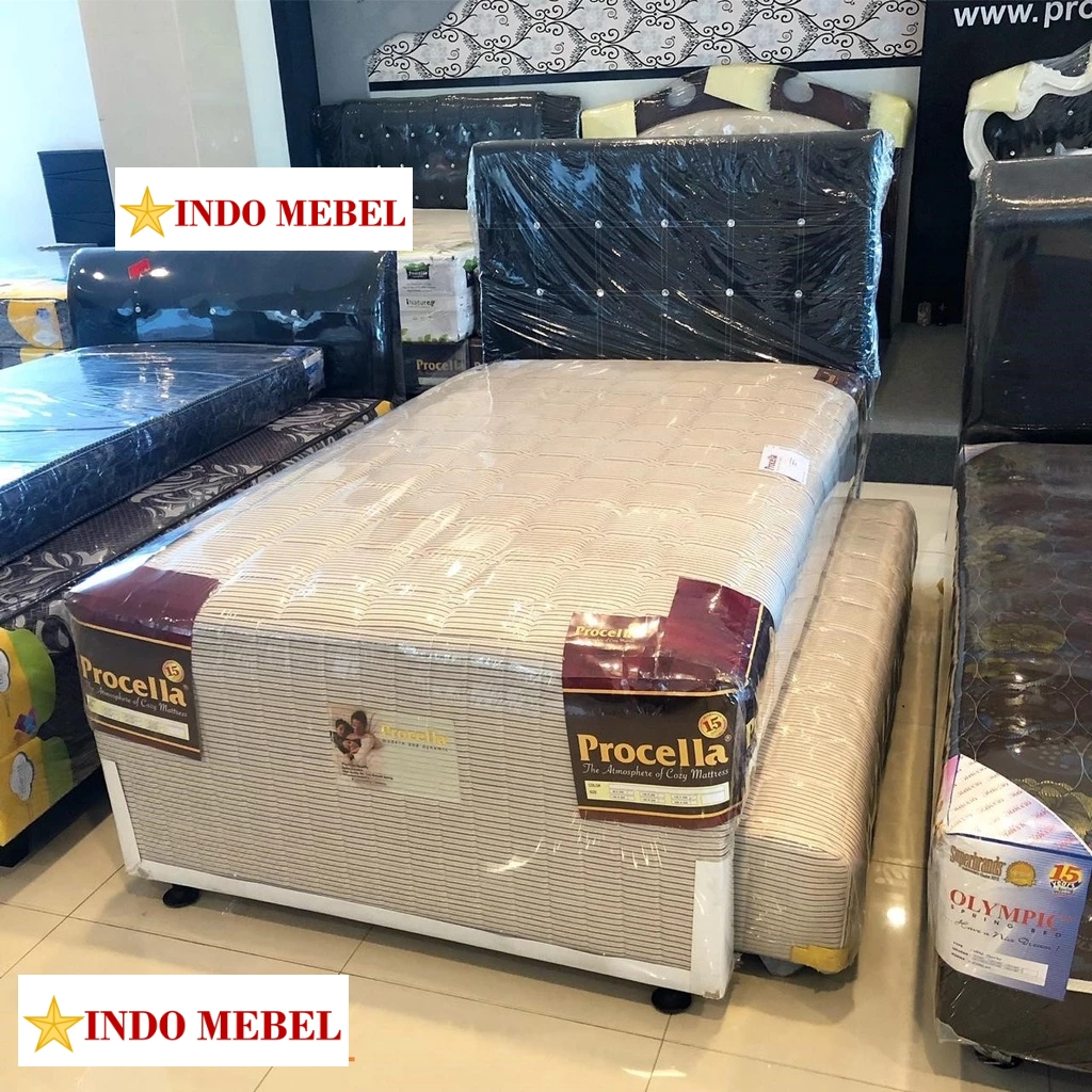 SET Spring Bed 2in1 Twin Kasur Anak Procella Hotel Kids Uk. 120 x 200 Promo Murah Ready Makassar