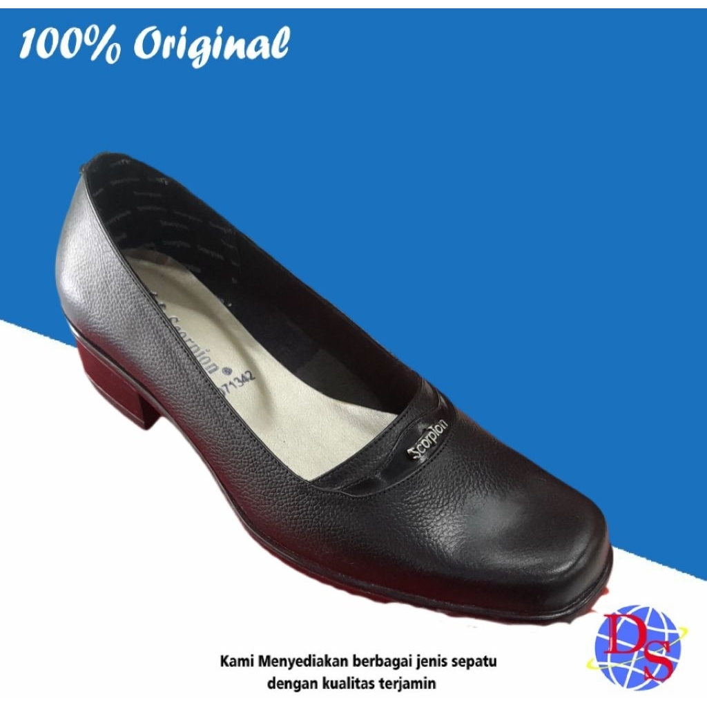 Sepatu Pantofel Wanita Scorpion 071342 Sepatu Pantofel Kerja Sepatu Kulit Wanita