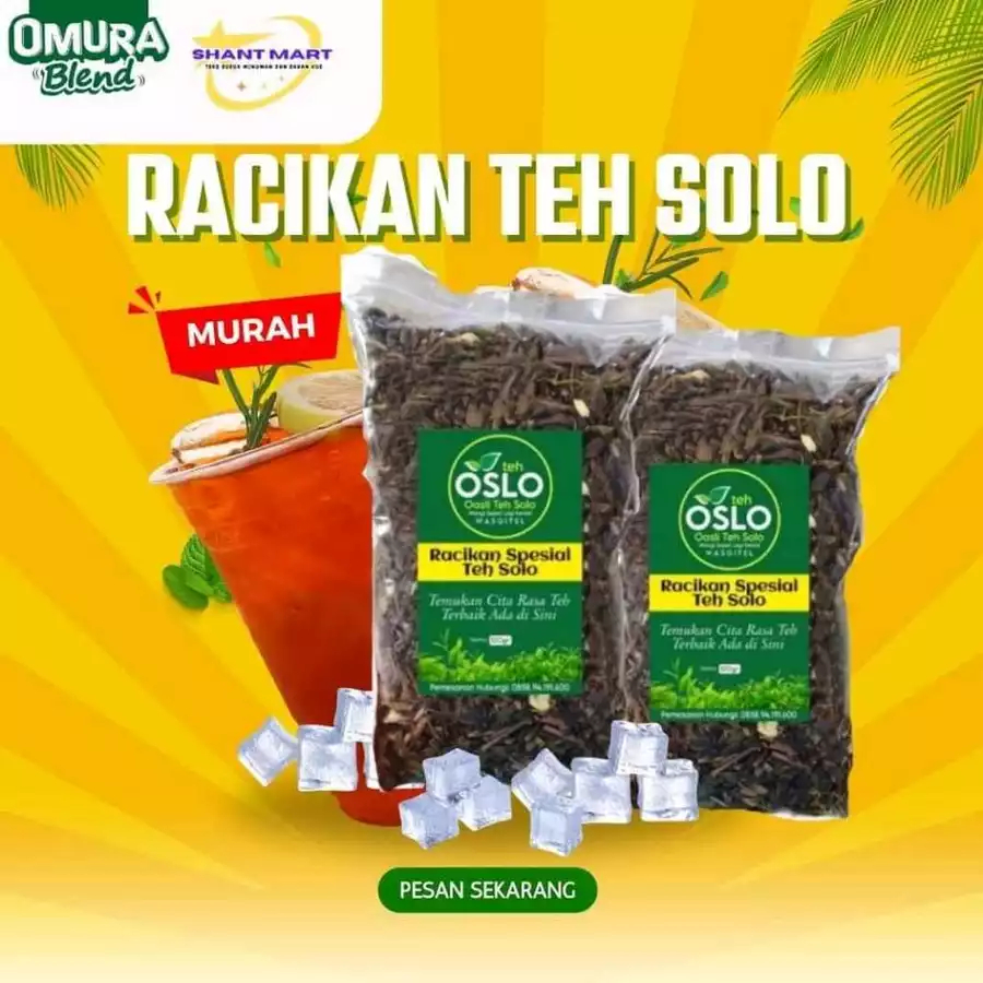 

Racikan Teh Solo Brand Teh Oslo 120gr Wangi Sepet Kentel 1 Resep Biang Teh Solo Asli Grosir Lebih Murah