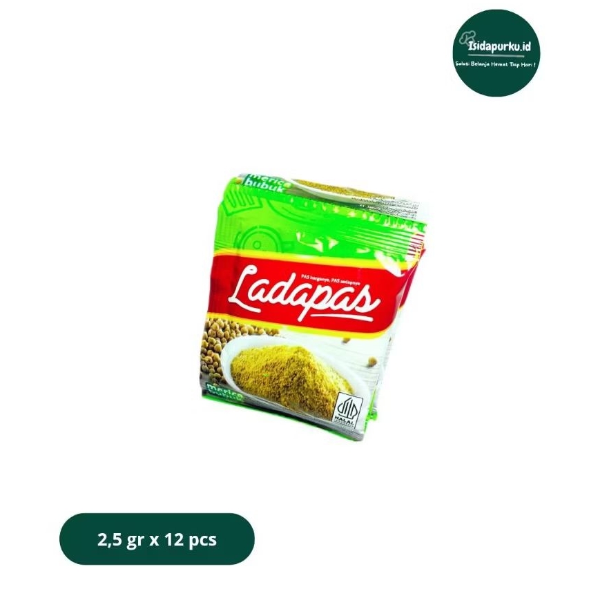 

Ladapas Merica Bubuk 2,5 Gram Isi 12