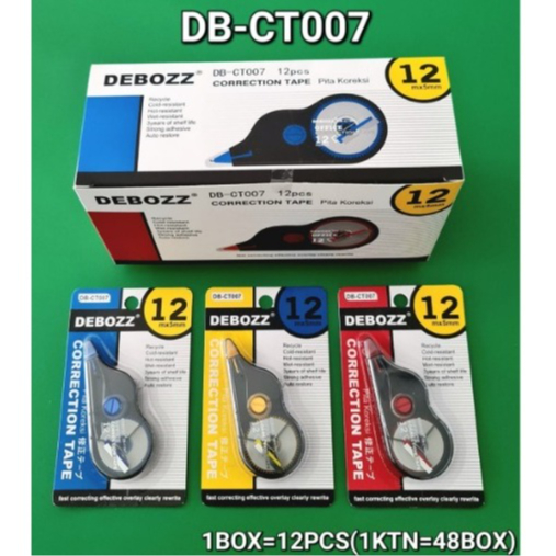 

Correction Tape Debozz 12M DB-CT007 / Cortape / tip ex / tip x / tipex 1 Pcs