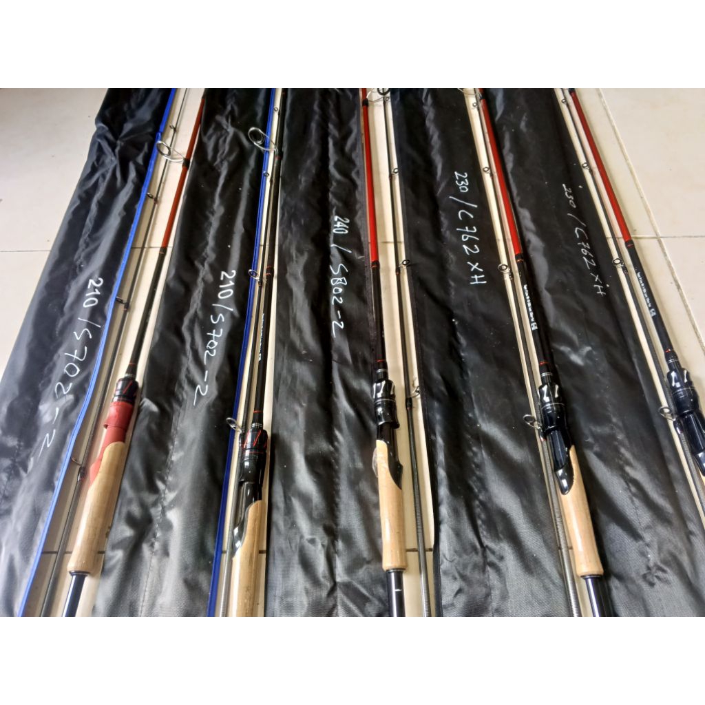 joran chie long ke hollow carbon spining 210/230/240cm 20lbs