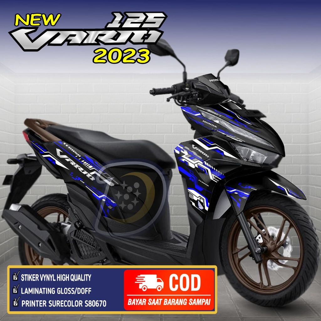 Stiker full body Vario 125 2023 Striping Honda Vario 125 New 2023 Decal Motor Vario 125 2023 Hitech