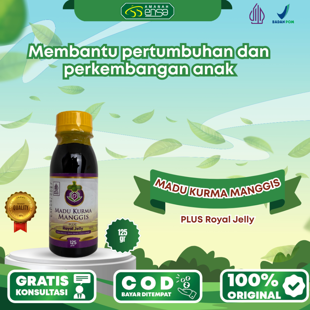 

MADU KURMA MANGGIS PLUS Royal Jelly 125 ml