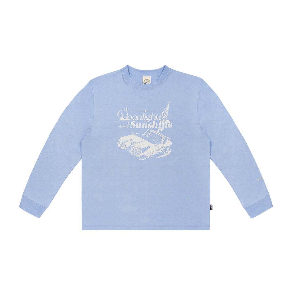 [READY] PLAVE W4L CREWNECK T-SHIRT L.BLUE OFFICIAL KAOS SWEATER BIRU YEJUN NOAH BAMBY EUNHO HAMIN WA