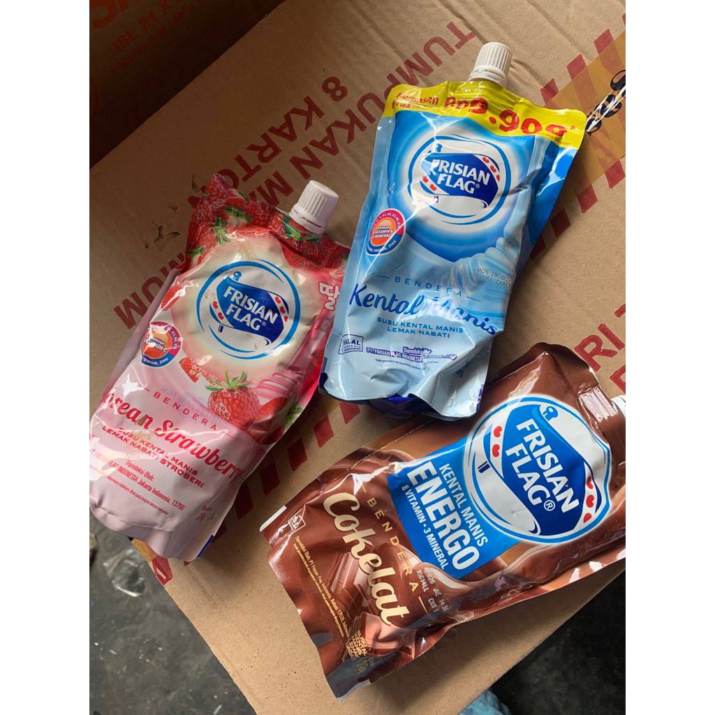 

Frisian Flag Pouch / Kental Manis Bendera 260 ml / 240 ml