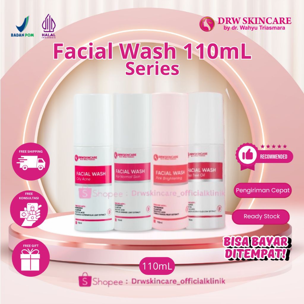 FACIAL WASH UNTUK KULIT BERMINYAK BERJERAWAT DRW SKINCARE