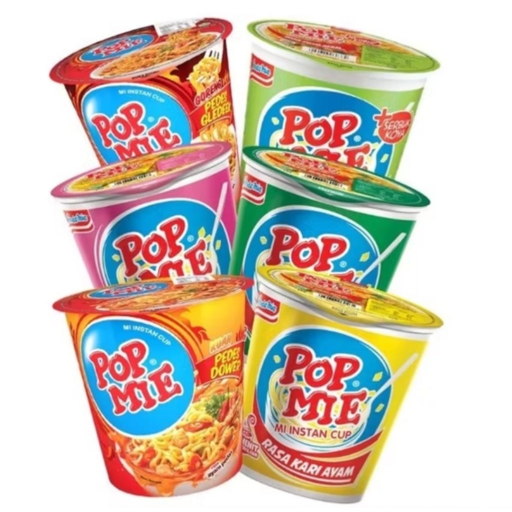 

Pop mie instant cup 75 gram 1 dus