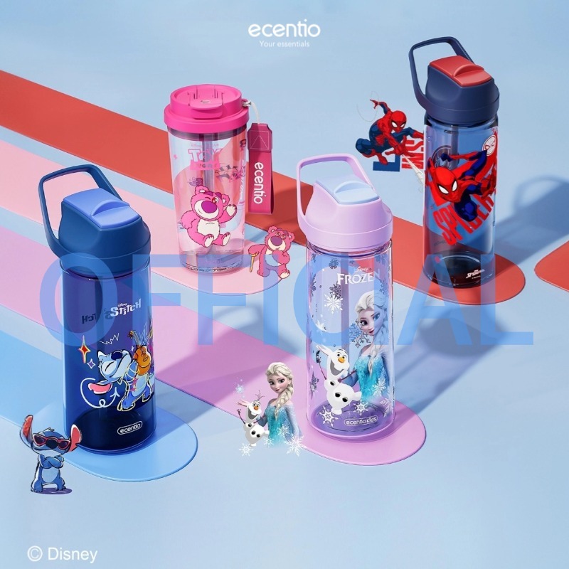 [Disney botol minum series]ecentio botol minum anak Disney 1000ml/ 750ml/ 550ml aesthetic botol air 