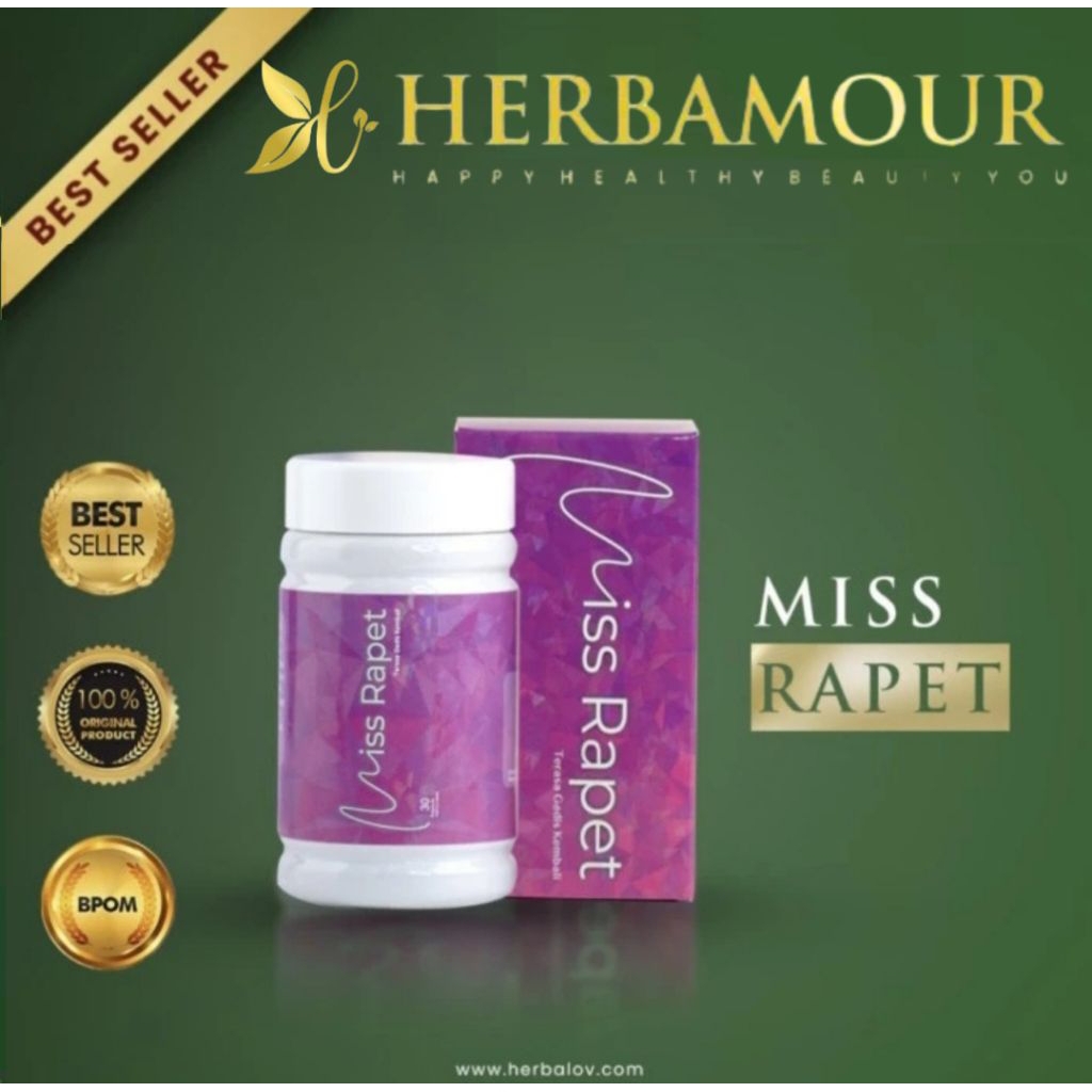 MISS RAPET HERBALOV HERBAMOUR KAPSUL PERAPAT PERAWATAN KEWANITAAN RAPET MISS V