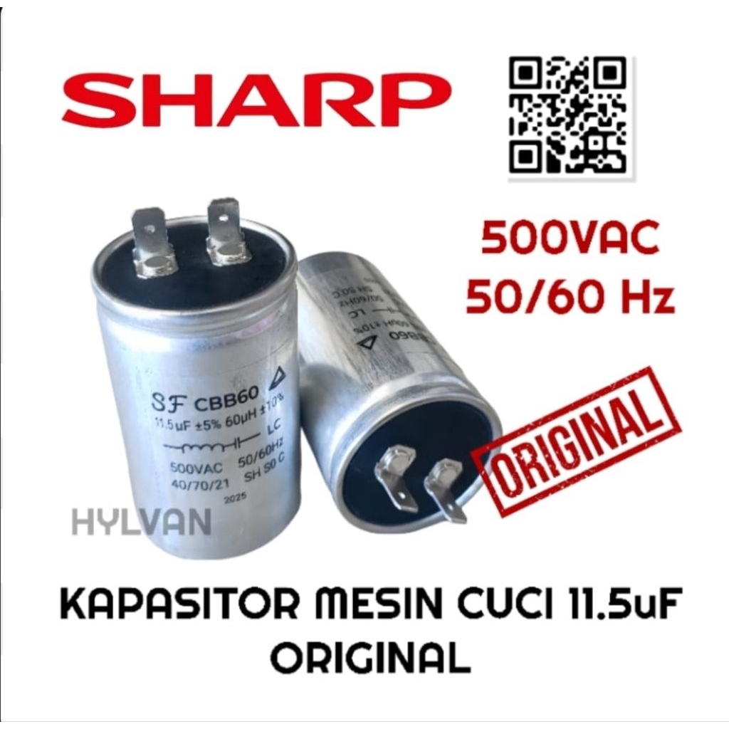 KAPASITOR MESIN CUCI 1 TABUNG SHARP TOP LOADING
