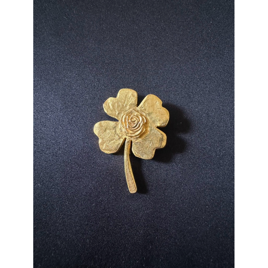 Ungaro Paris Goldtone Flower Brooch