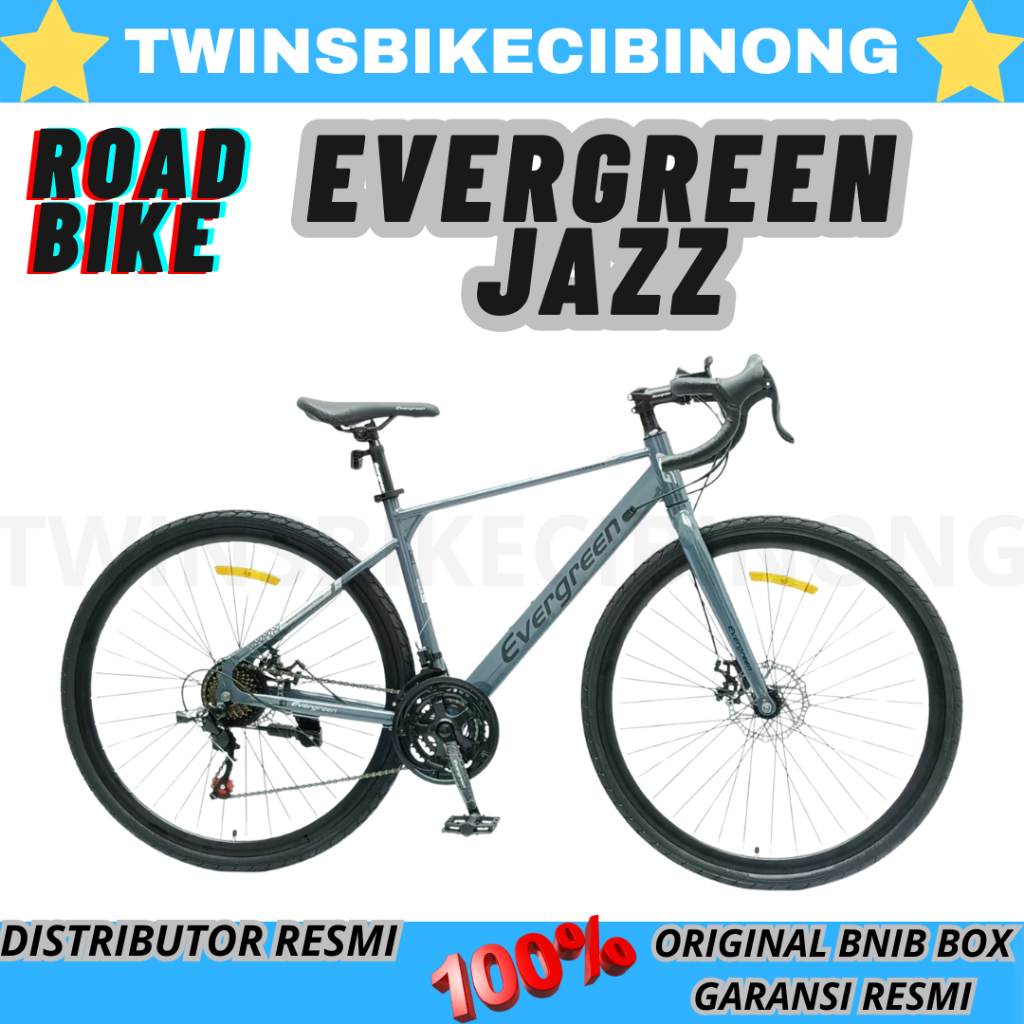 Sepeda Balap Roadbike Evergreen GRAVEL J  700C JAZZ