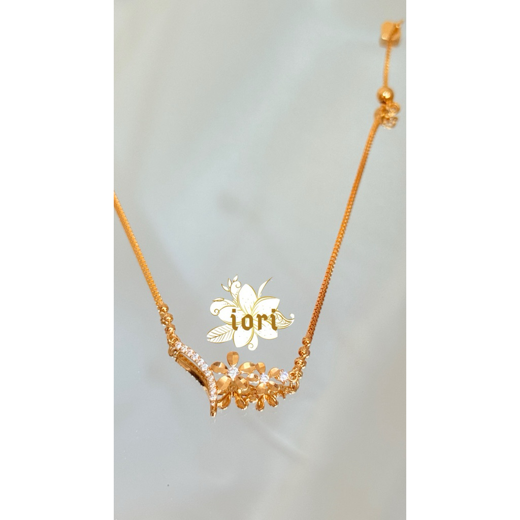 Gelang Bunga Serut Emas G375 8K