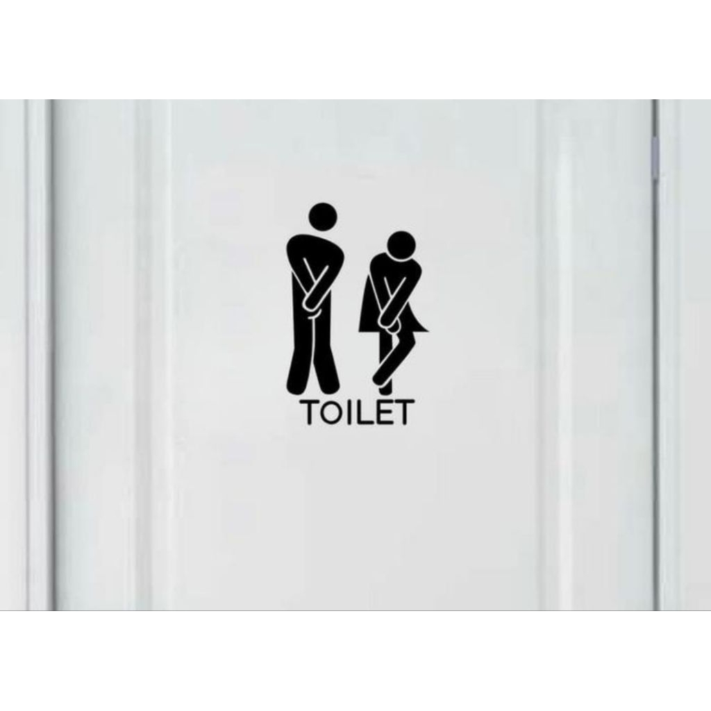 sticker toilet pria wanita