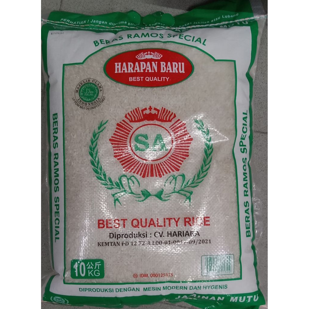 

Beras SA 10kg & 5kg SA Ramos special beras cantik pulen