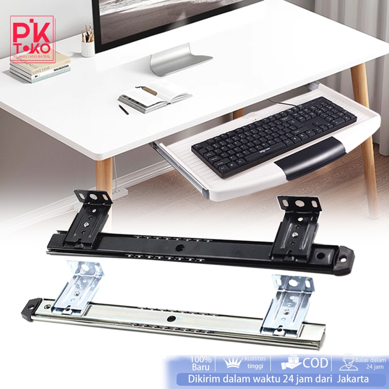 27cm Rel Tempat Keyboard Rel Laci Keyboard Tray Rel Laci Slide Track Meja Keyboard